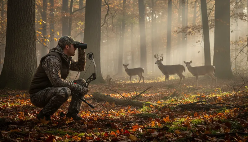 Illustration of hunter: a person who searches for something