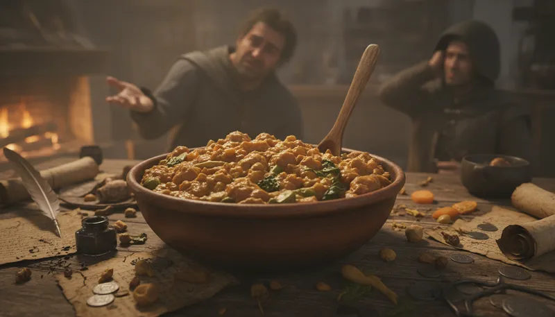 Illustration of mess of pottage: a small amount of something unimportant