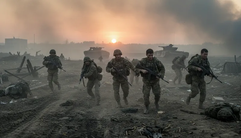 Illustration of rout: disorderly retreat
