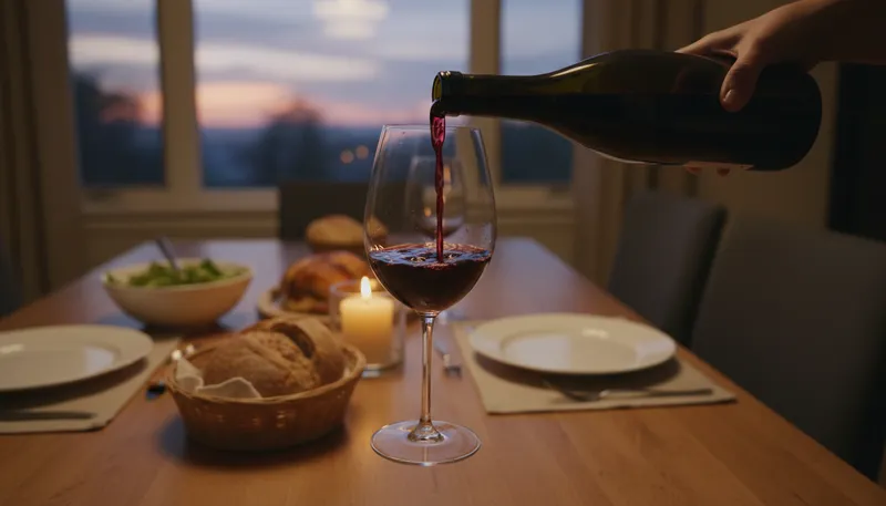 Illustration of cabernet: A type of red wine made from grapes.