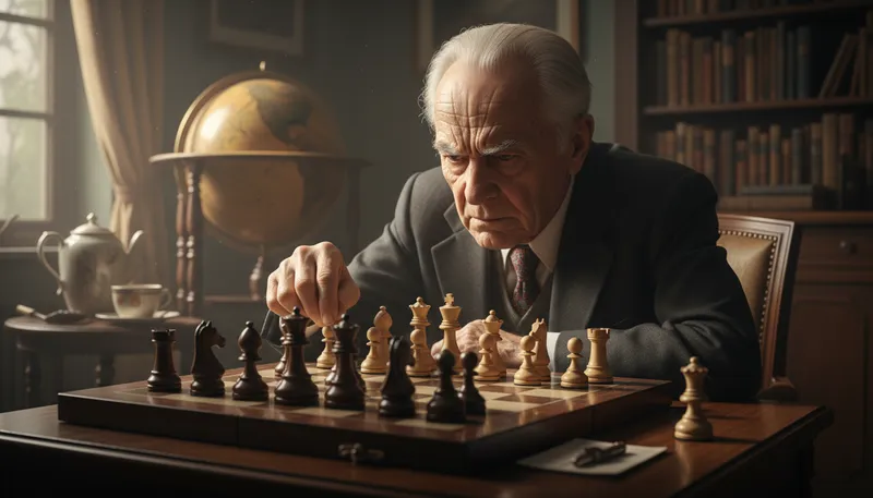 Illustration of grandmaster: A title for a top chess player.
