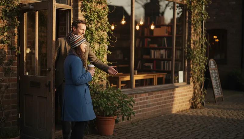 Illustration of after you: a polite way to let someone go first