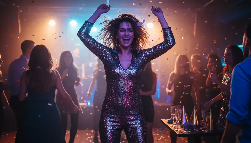 Illustration of party animal: someone who enjoys parties.