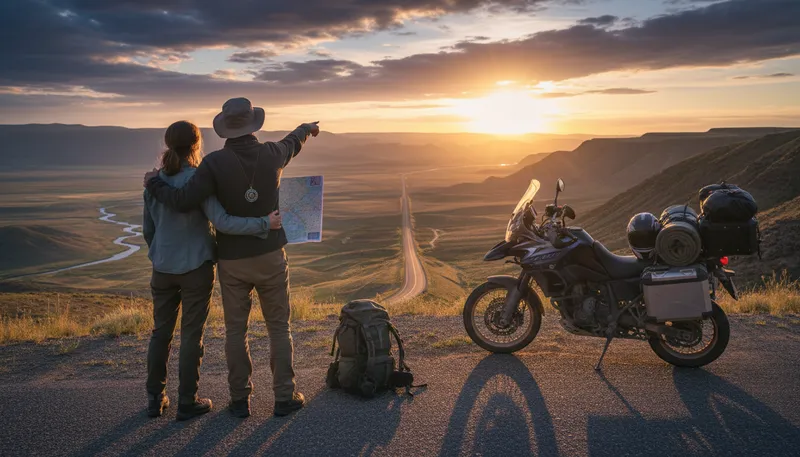 Illustration of travel: the act of journeying