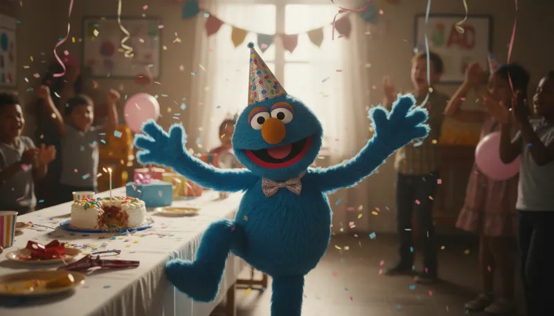 Illustration of grover: A common name; also a character from Sesame Street.