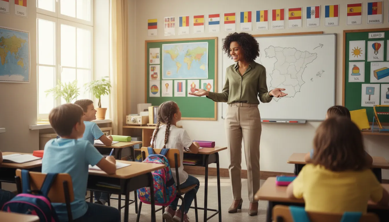 Españolのイラスト：The Spanish language, spoken in many countries.