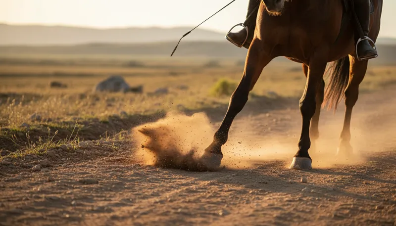 Illustration of hoof: The hard foot of a horse or similar animal.