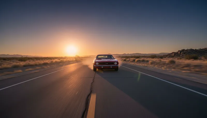 Illustration of camaro: A sporty car known for speed and style.