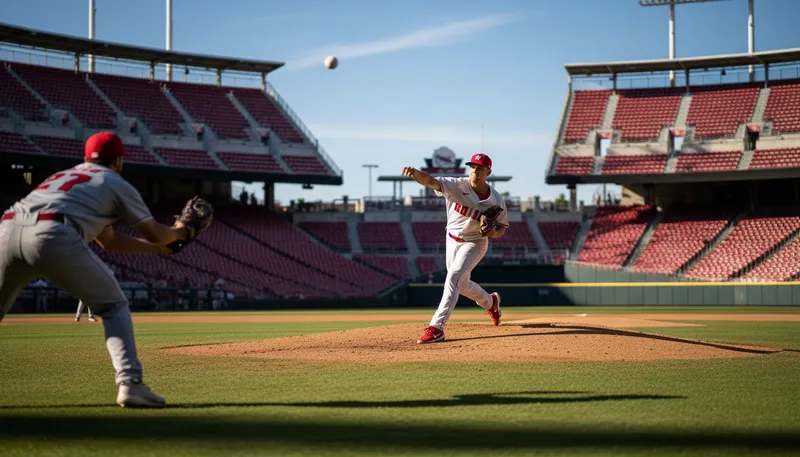 Illustration of pitch: to throw or toss something