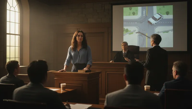 Illustration of testimony: A formal statement made in court.