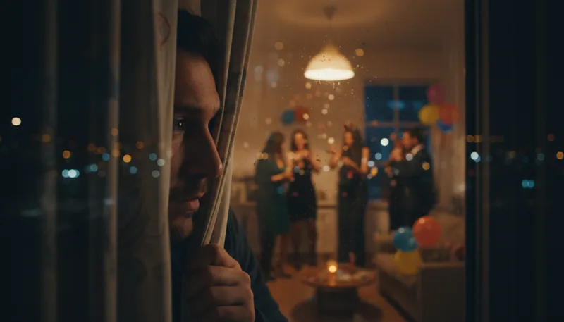 Illustration of voyeur: A person who enjoys watching others secretly.