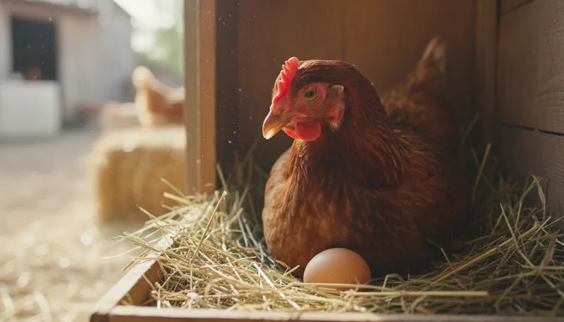 Illustration of henny: A term often used for a female hen or chicken.