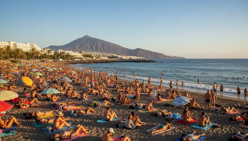 Illustration of tenerife: An island in Spain, popular for tourism.