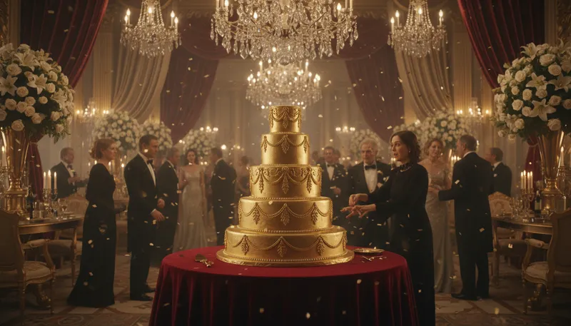 Illustration of extravagant: Excessively elaborate or lavish in style.