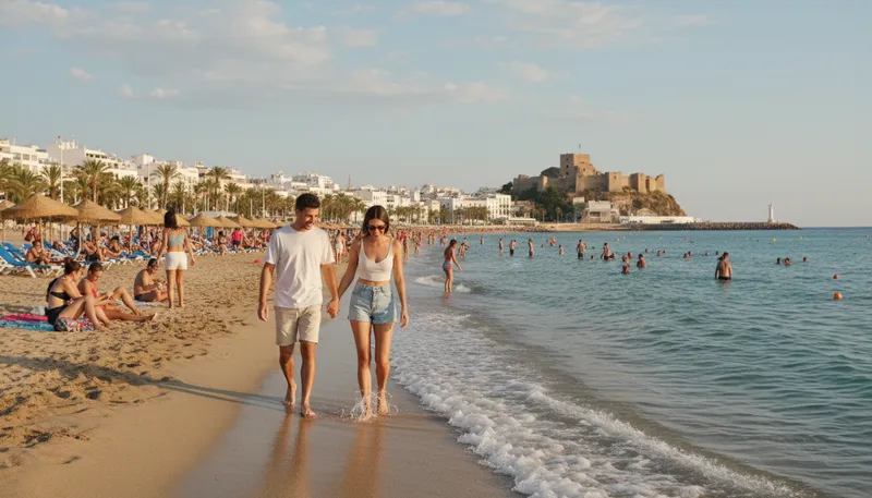 Illustration of alicante: A coastal city in Spain.