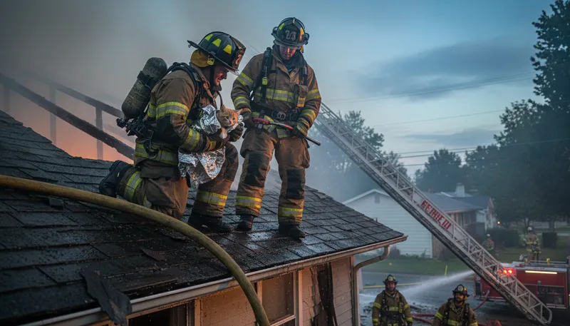 Illustration of rescue: To save someone from a dangerous situation.
