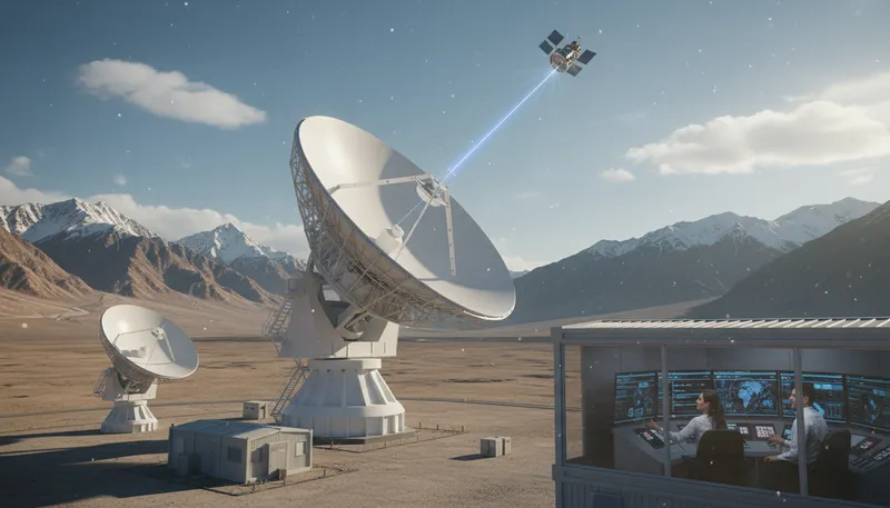 Illustration of uplink: A connection to transmit data upward.