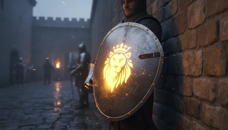 Illustration of crest: emblem or symbol