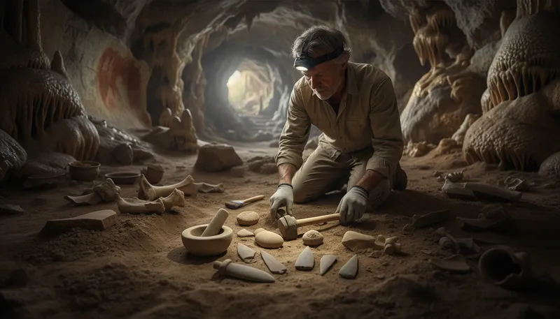 Illustration of neolithic: the later part of the Stone Age.