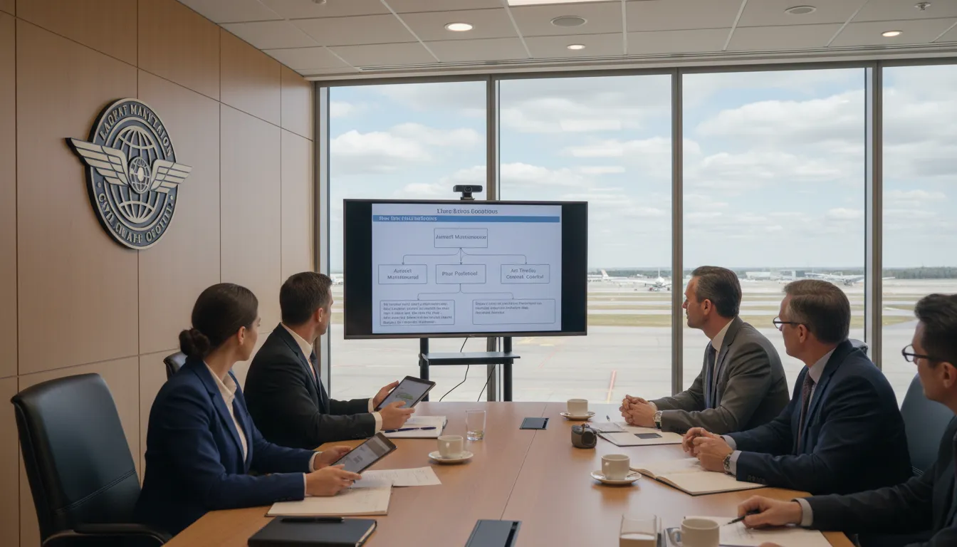 CAA 일러스트: A government agency that regulates civil air travel.