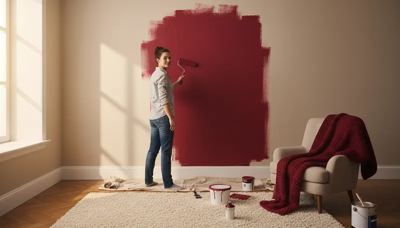 Illustration of carmine: A deep red color made from cochineal.