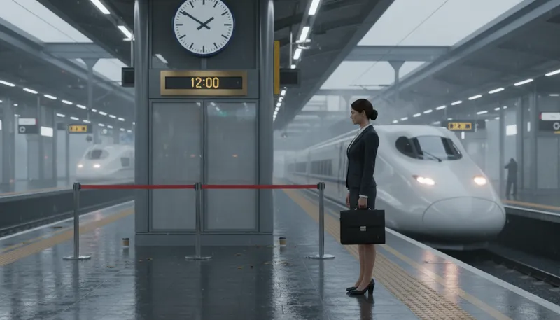 Illustration of that train has left the station: An opportunity is gone and cannot be retrieved.