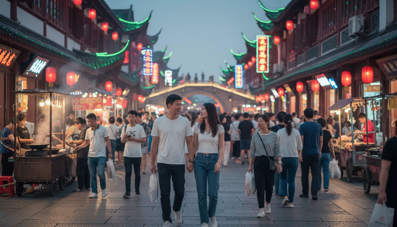 Nanjing 的插图：A major city in eastern China.