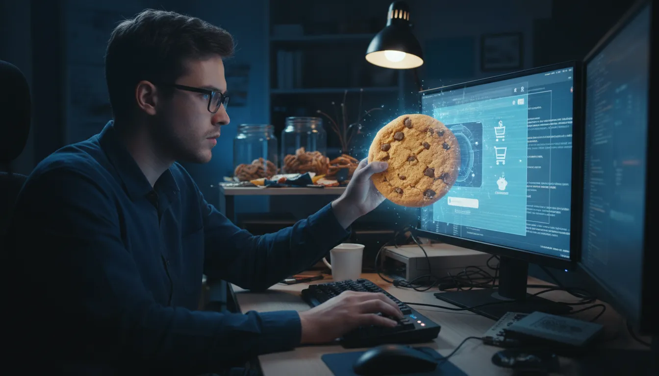 Illustration of cookie stuffing: fraudulent trick to steal online referral commissions
