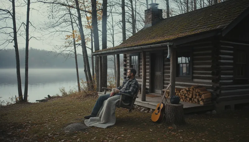 Illustration of on one's lonesome: alone or by oneself