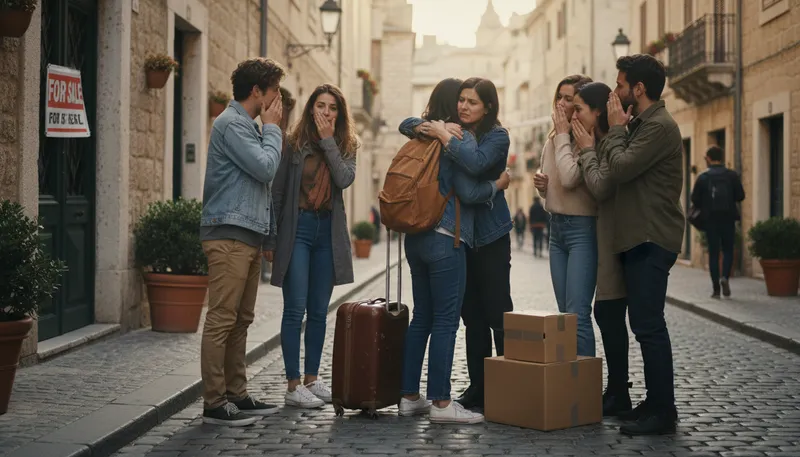 Illustration of word on the street: rumors or gossip circulating among people