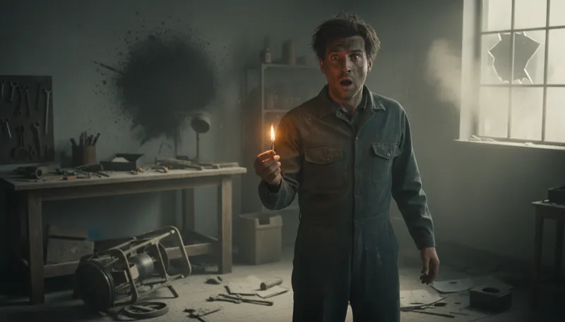 Illustration of strike a light: Express surprise or amazement.