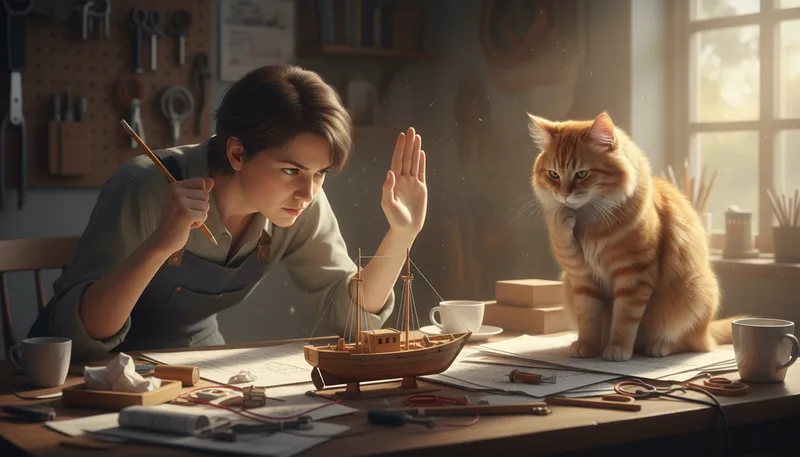 Illustration of so help me cat: an expression of strong resolve or truth