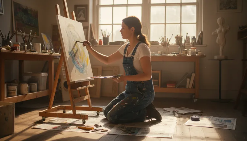 Illustration of overall: a garment worn over other clothes