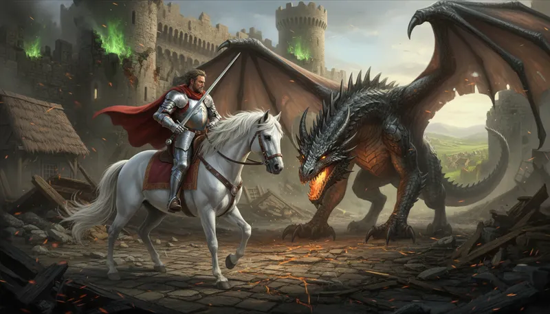 Illustration of lancelot: A famous knight from Arthurian legend.