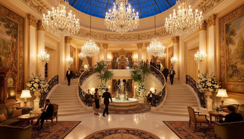 Illustration of opulent: Richly luxurious and lavish.