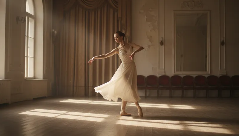 Illustration of pas: A ballet step that involves a movement.