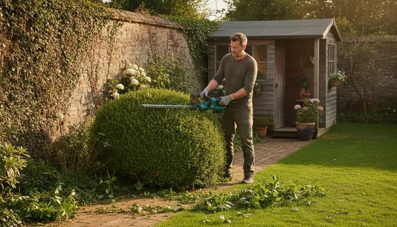 Illustration of trimming: the act of cutting something to make it neat.