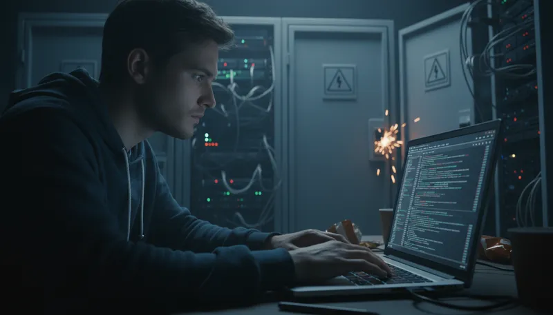 Illustration of hack: unauthorized computer access or manipulation