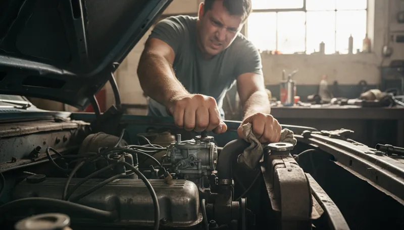 Illustration of throttle: to choke or strangle something