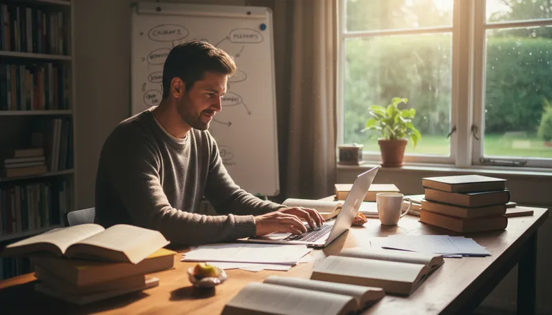 Illustration of productively: In a way that yields positive results.