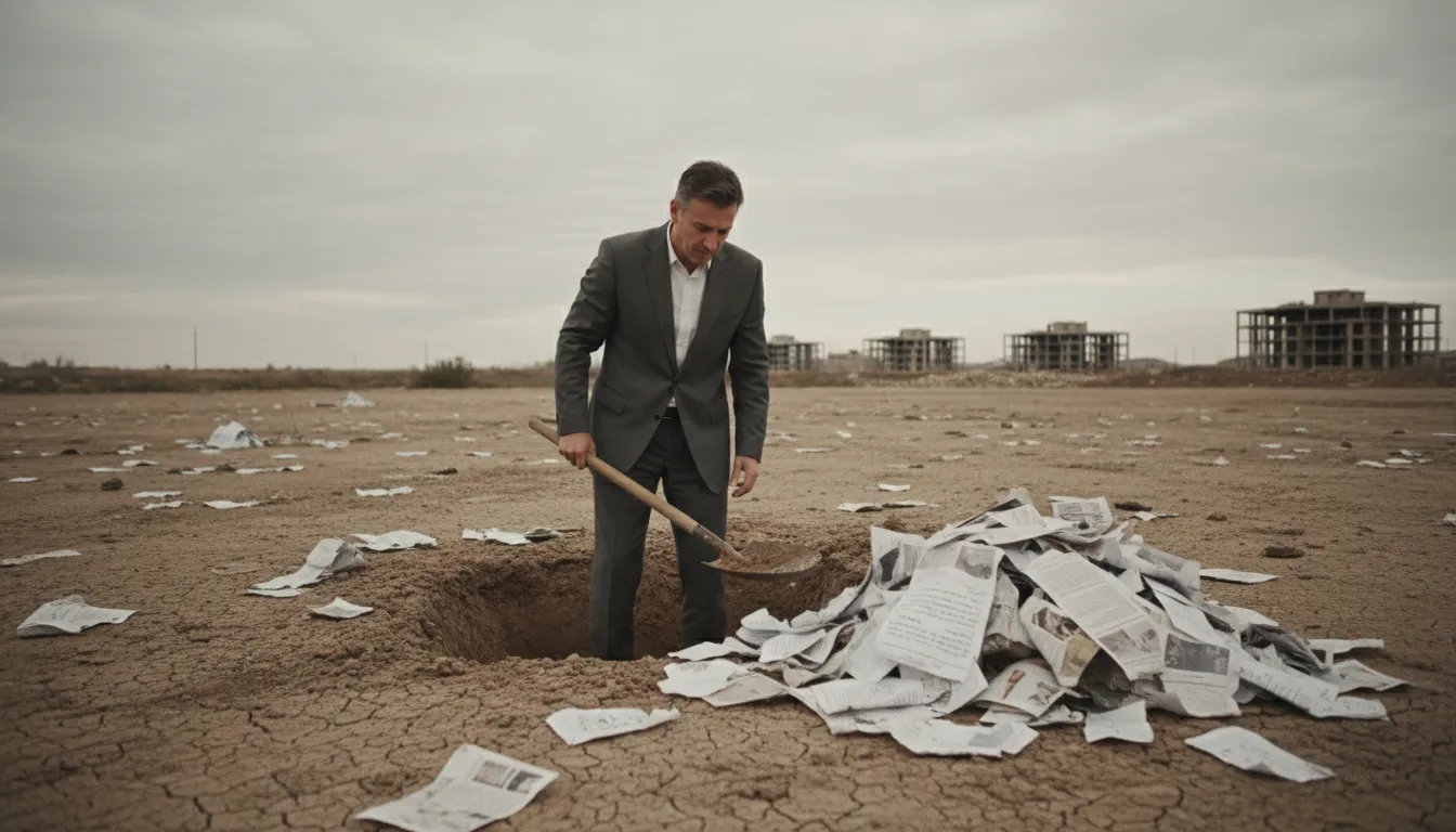 ภาพประกอบของ dig one's own grave: To create one's own problems.