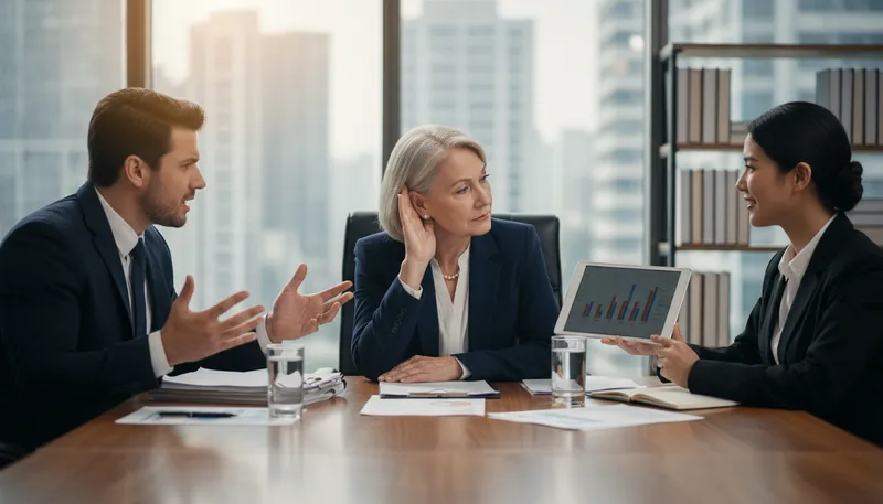 Illustration of arbitrator: A person chosen to resolve conflicts.