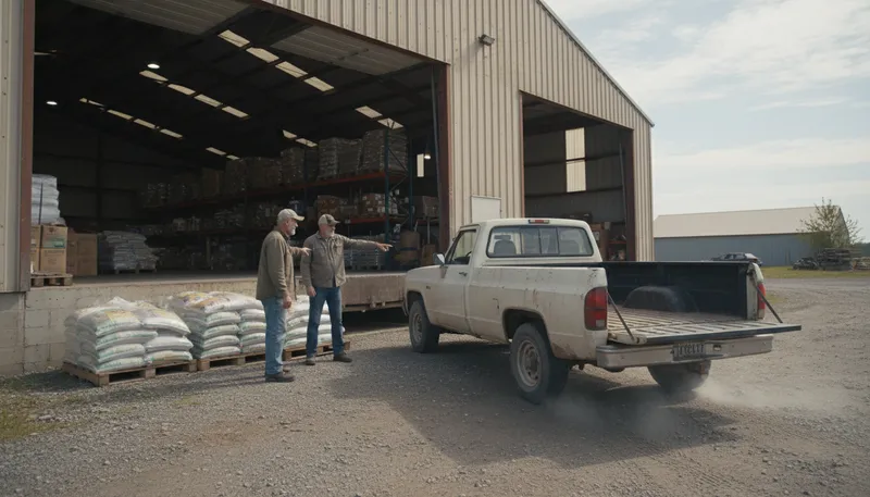 Illustration of back up the truck: to prepare to receive or deliver something