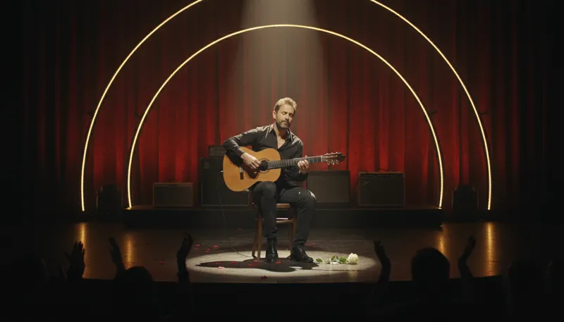 Illustration of musician: a person who plays music