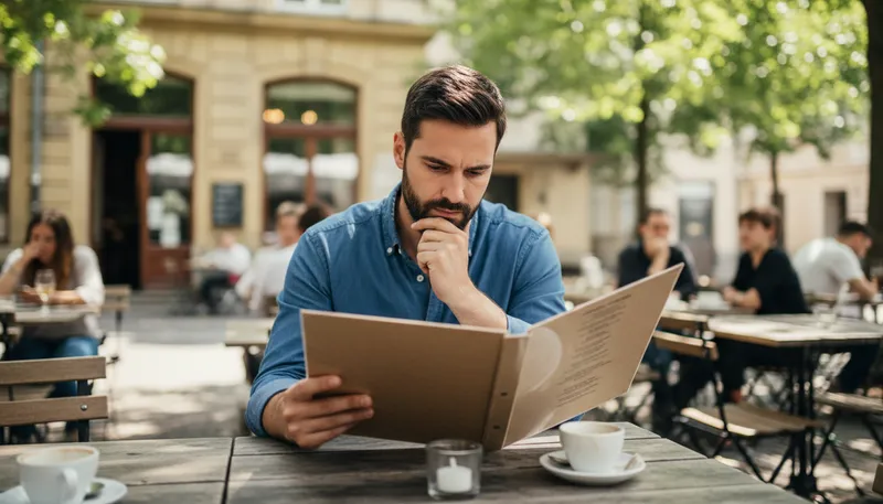 Illustration of peruse: To read something carefully and thoroughly.