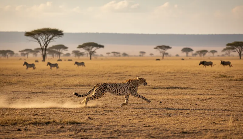 Illustration of cheetah: A fast-running wild cat.