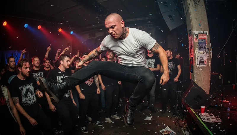 Illustration of skinhead: A member of a youth subculture with shaved heads.