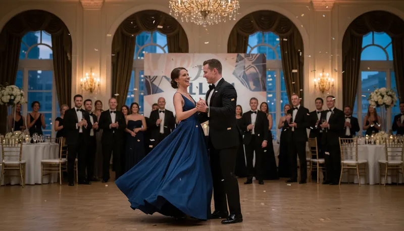 Illustration of ball: a formal dance or social gathering