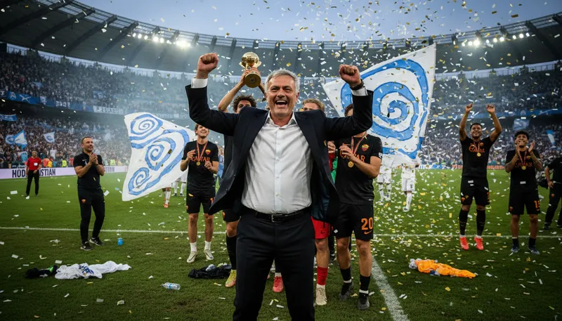Illustration of mourinho: A famous football manager known for strategy.