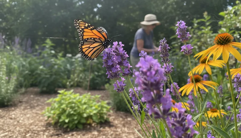 Illustration of flutter: to move lightly and quickly.